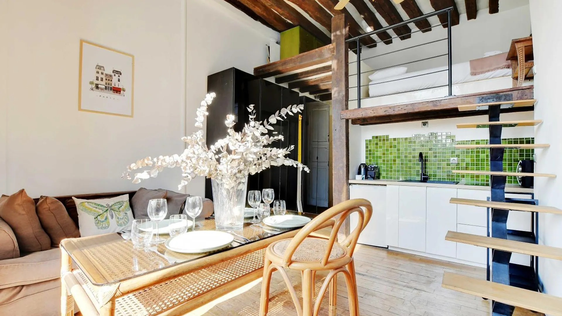 Modern Flat - 1bd-4p - Arts Et Metiers Apartment *